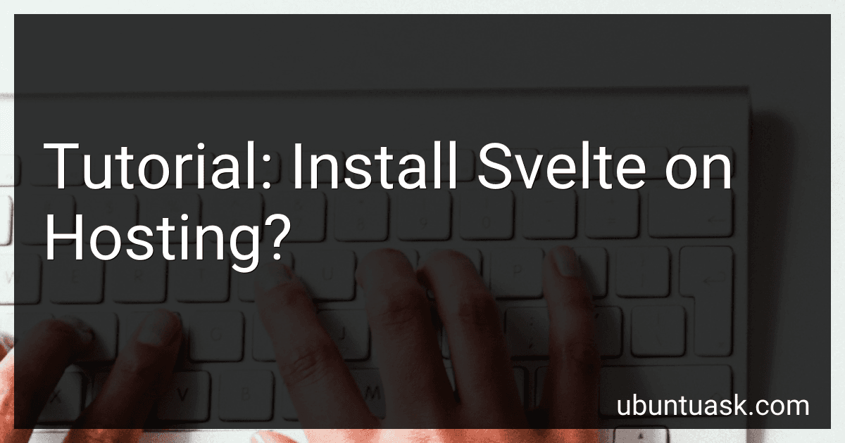 Tutorial: Install Svelte on Hosting? image