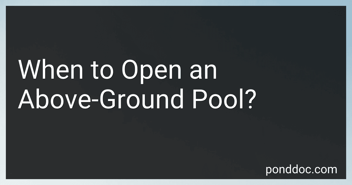 When to Open an Above-Ground Pool? image