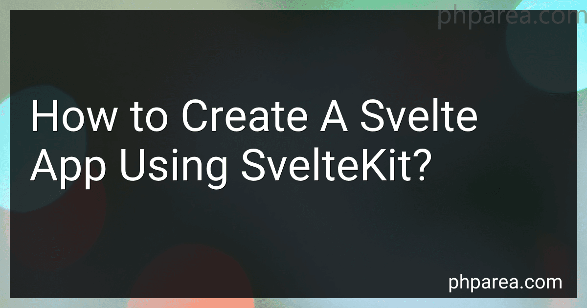 How to Create A Svelte App Using SvelteKit? image
