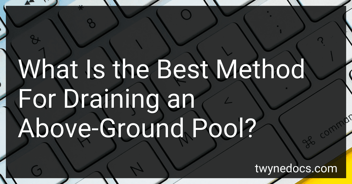 What Is the Best Method For Draining an Above-Ground Pool? image