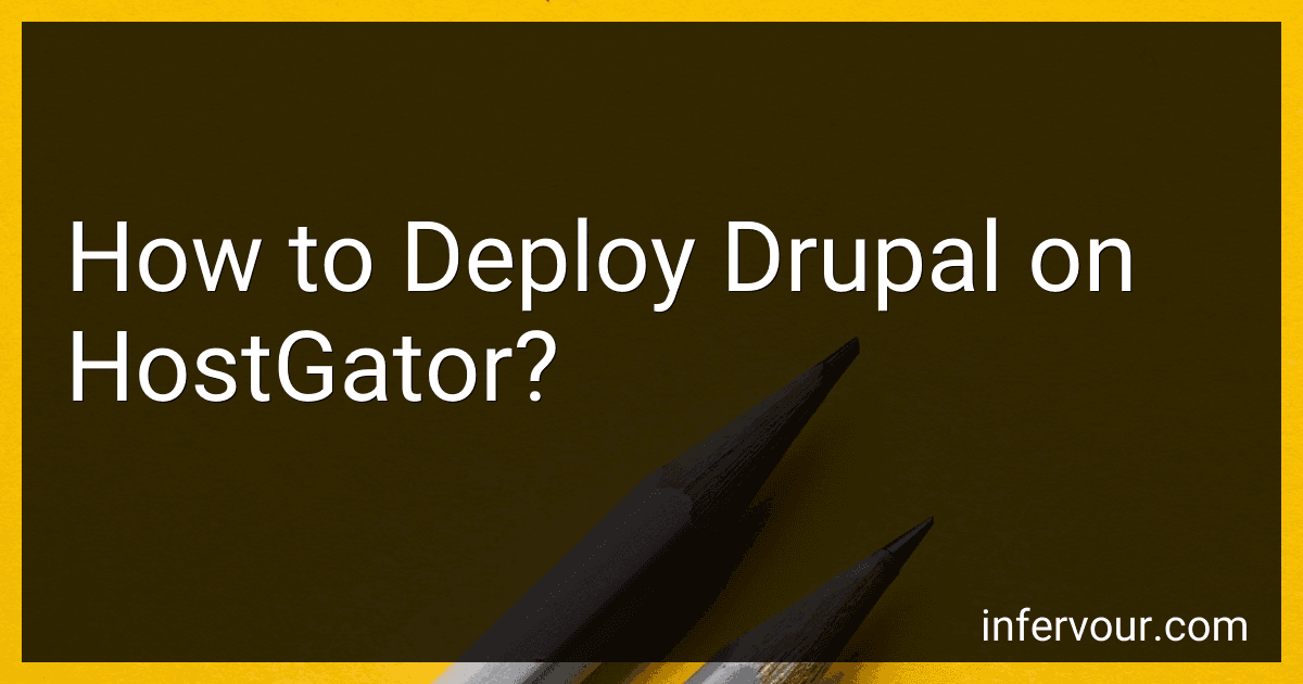 How to Deploy Drupal on HostGator? image