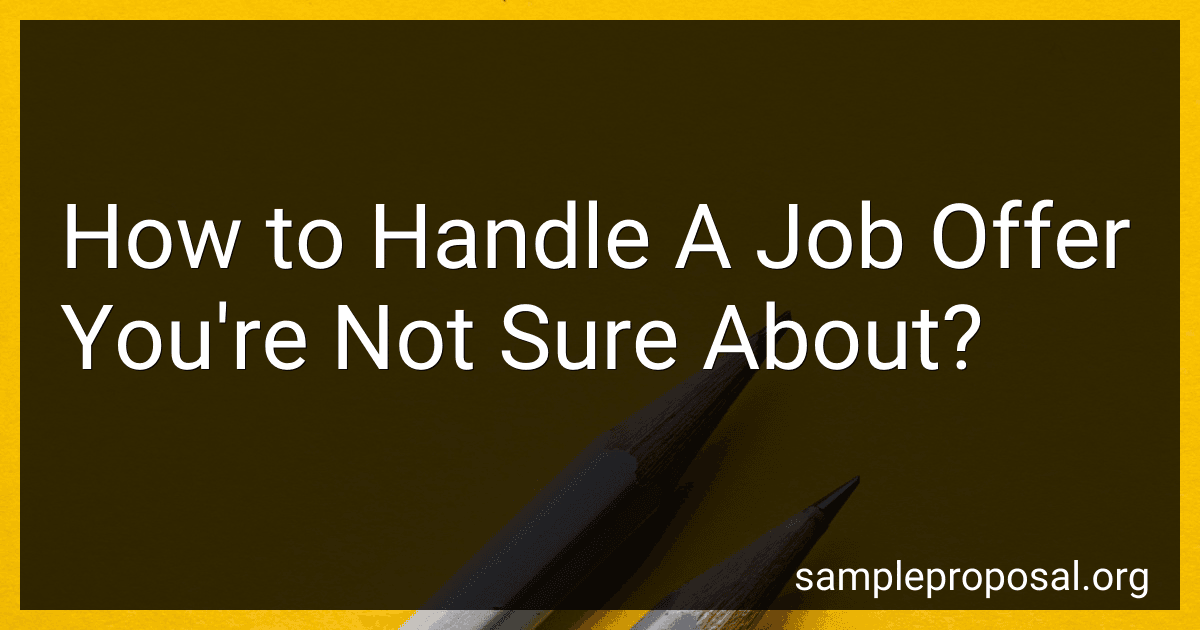 How to Handle A Job Offer You're Not Sure About? image