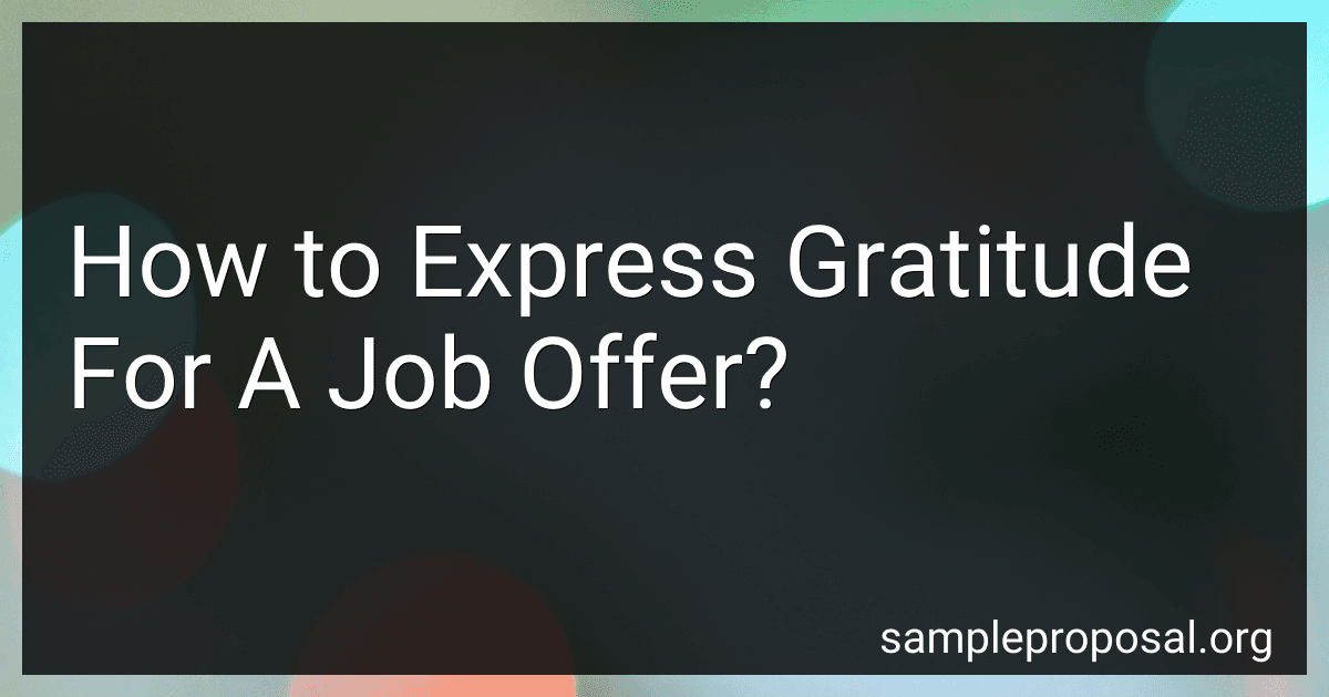 How to Express Gratitude For A Job Offer? image