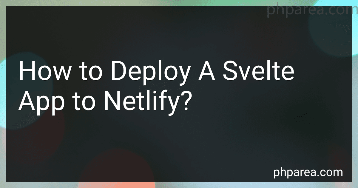 How to Deploy A Svelte App to Netlify? image
