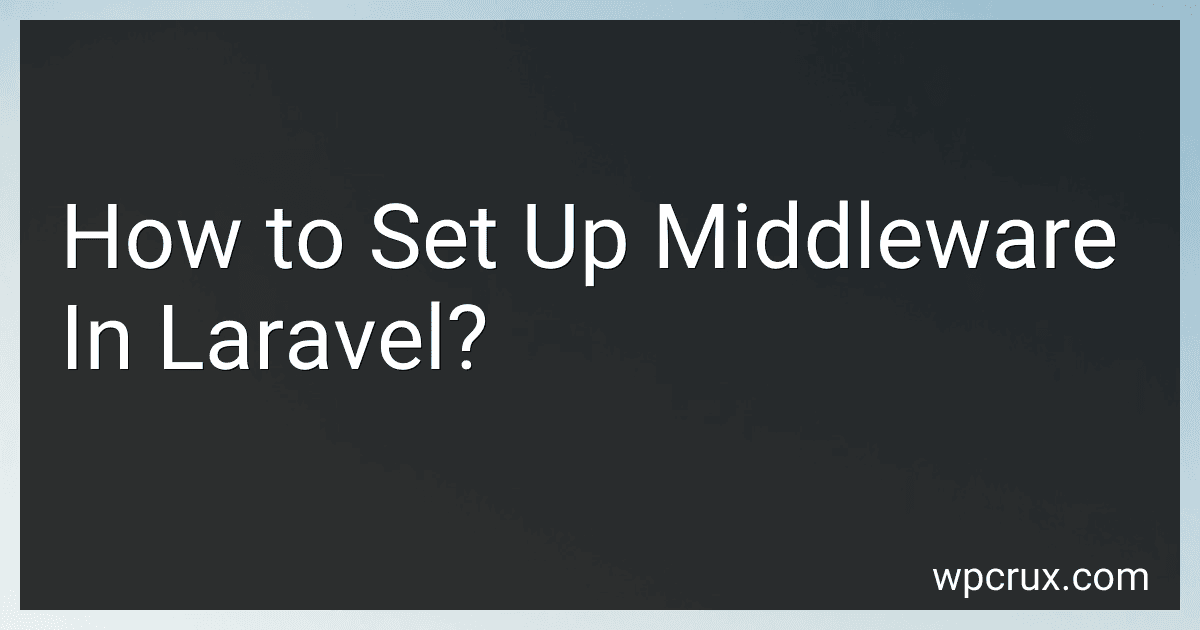 How to Set Up Middleware In Laravel? image
