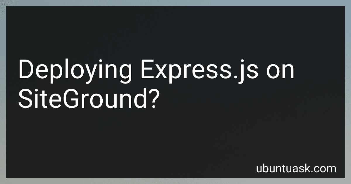Deploying Express.js on SiteGround? image