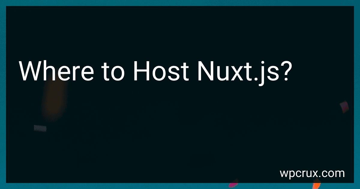 Where to Host Nuxt.js? image