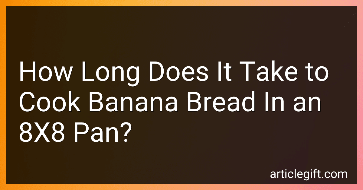 How Long Does It Take to Cook Banana Bread In an 8X8 Pan? image