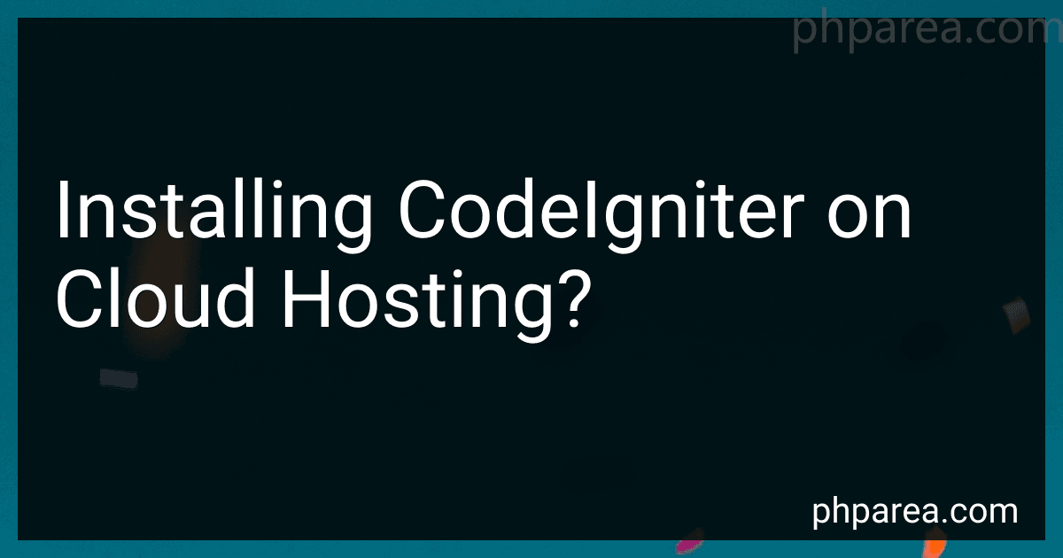 Installing CodeIgniter on Cloud Hosting? image