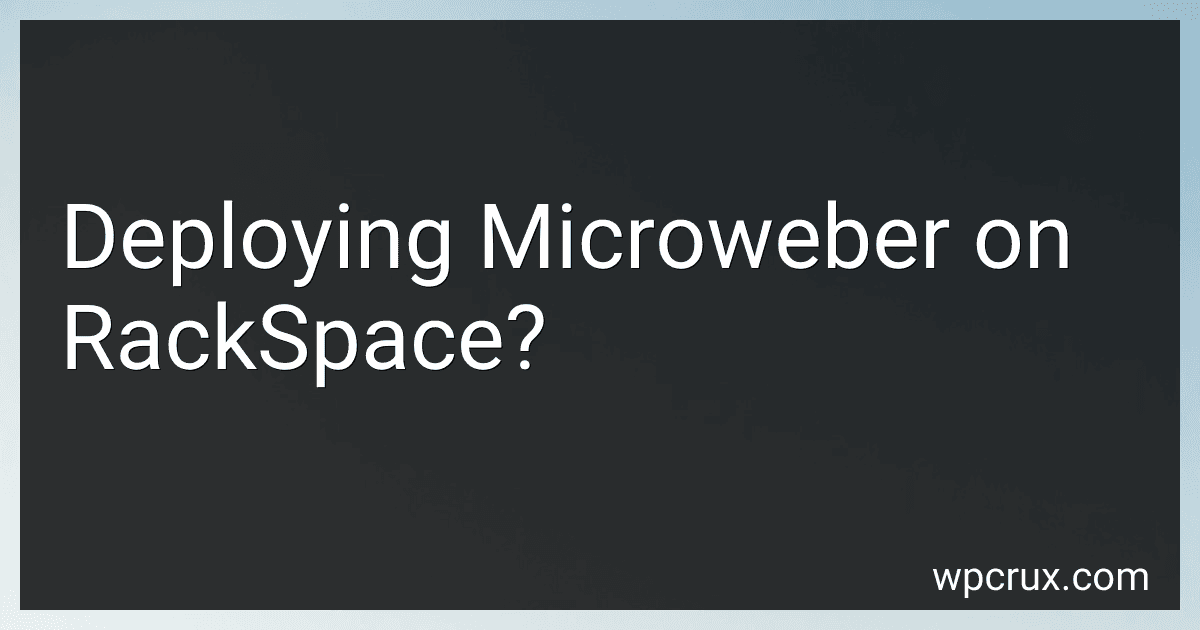 Deploying Microweber on RackSpace? image