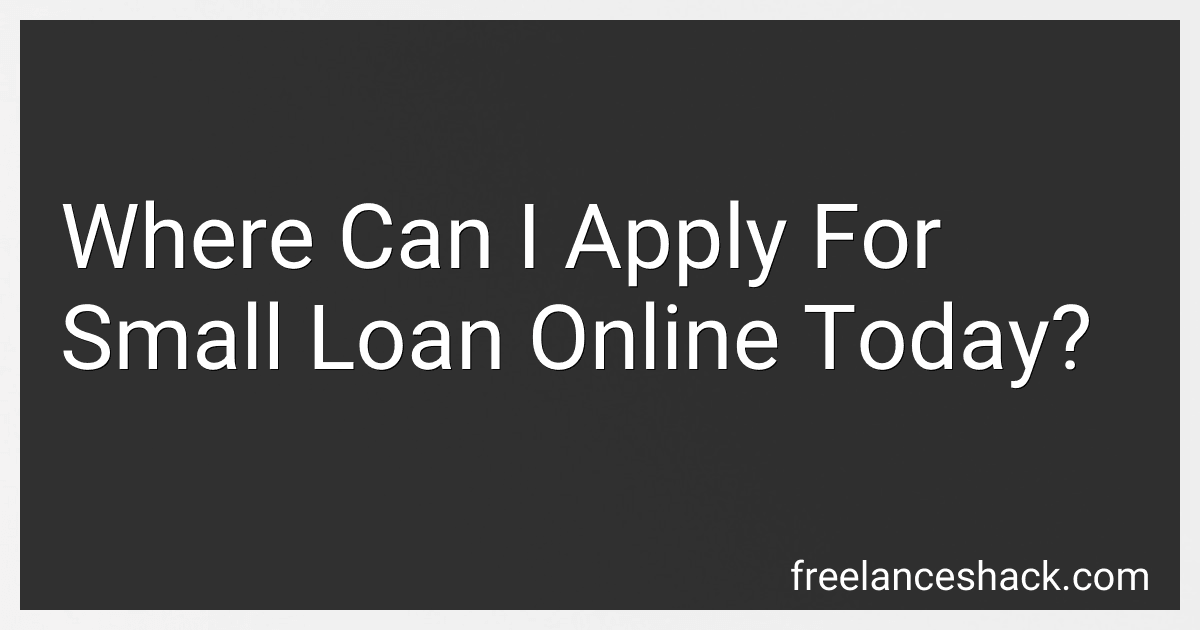 Where Can I Apply For Small Loan Online Today? preview