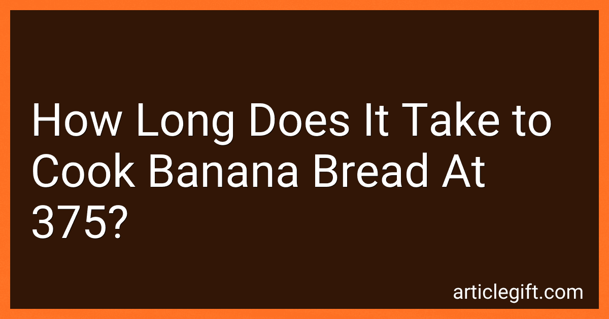 How Long Does It Take to Cook Banana Bread At 375? image