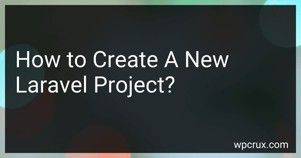 How to Create A New Laravel Project? image