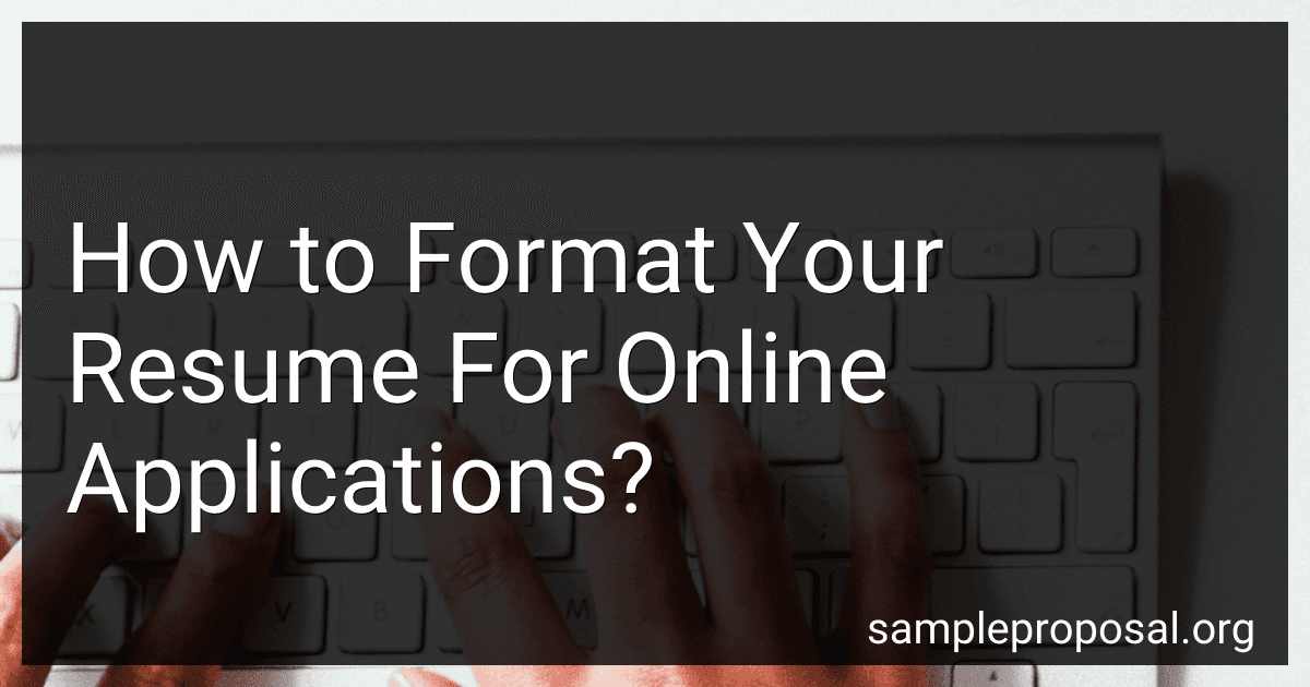 How to Format Your Resume For Online Applications? image