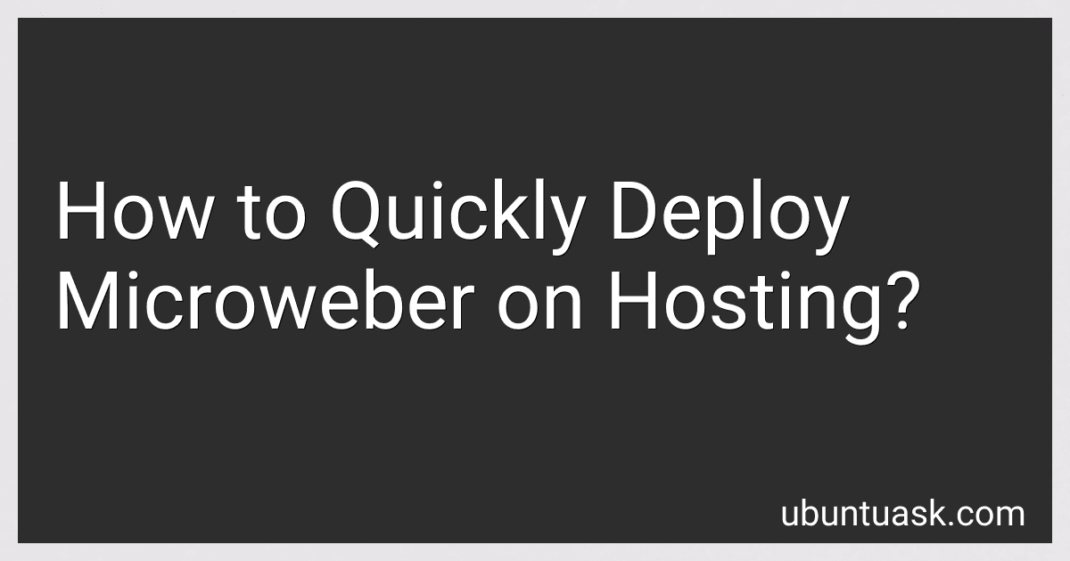 How to Quickly Deploy Microweber on Hosting? image
