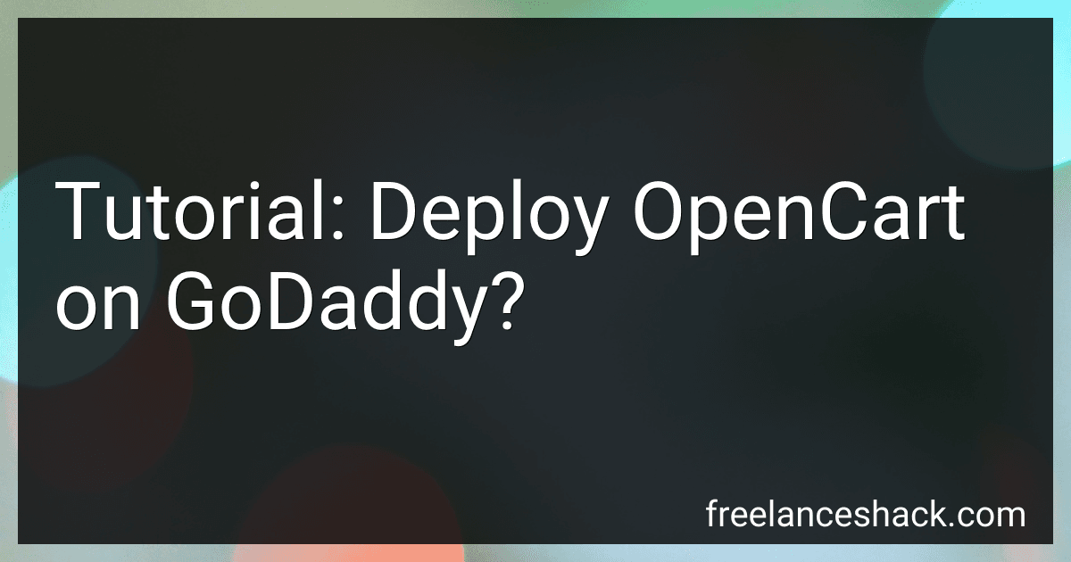 Tutorial: Deploy OpenCart on GoDaddy? preview