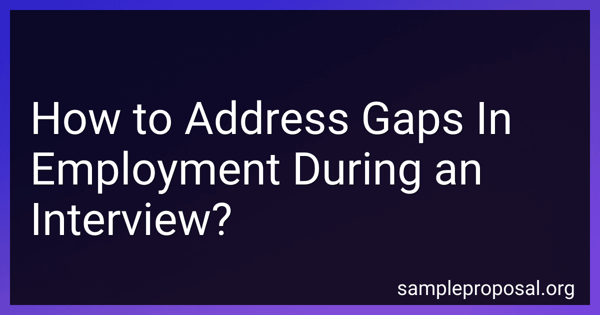 How to Address Gaps In Employment During an Interview? image