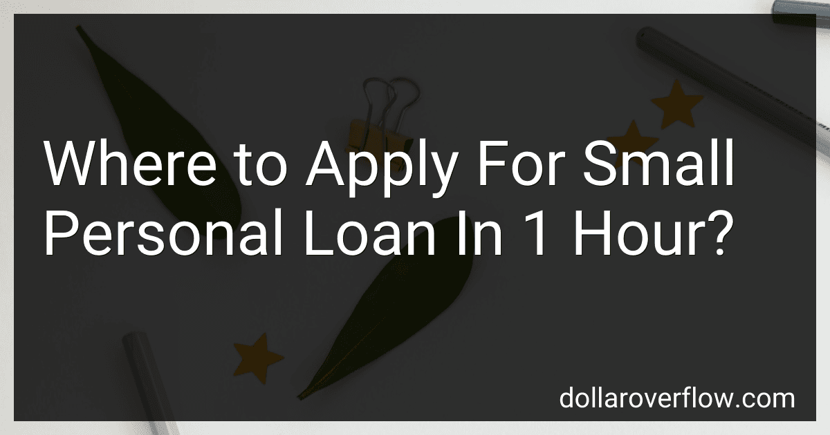 Where to Apply For Small Personal Loan In 1 Hour? image
