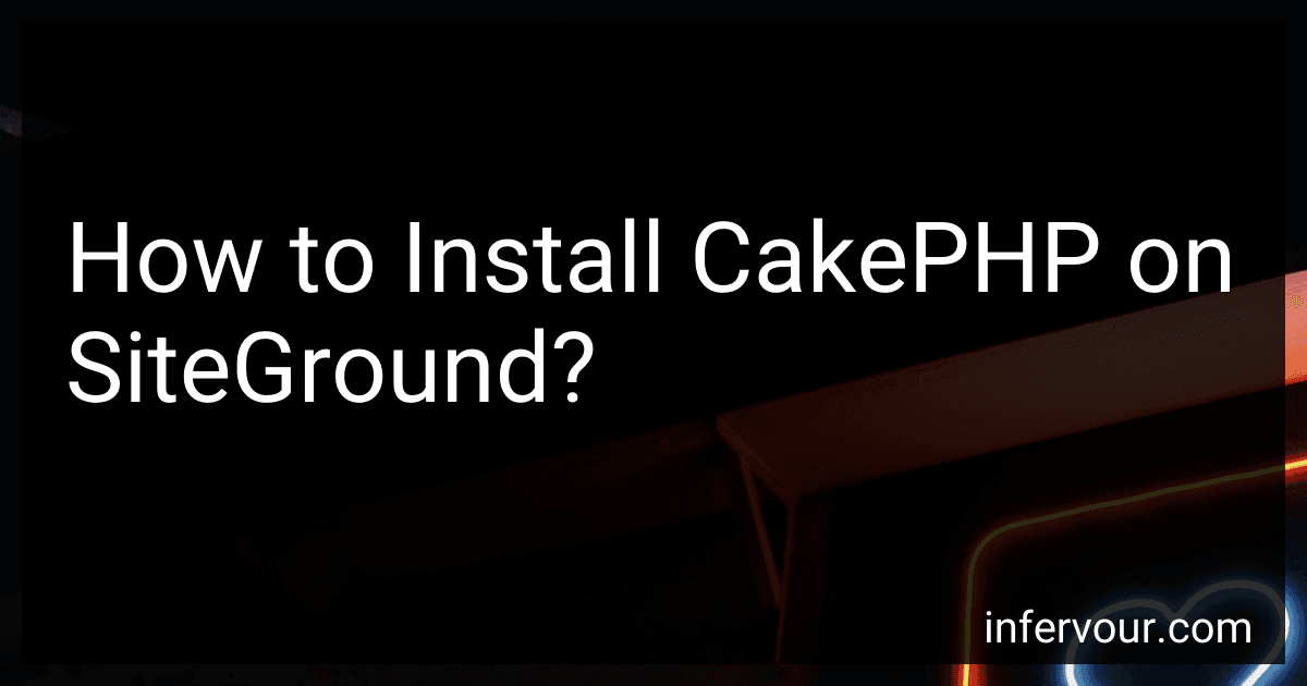 How to Install CakePHP on SiteGround? image