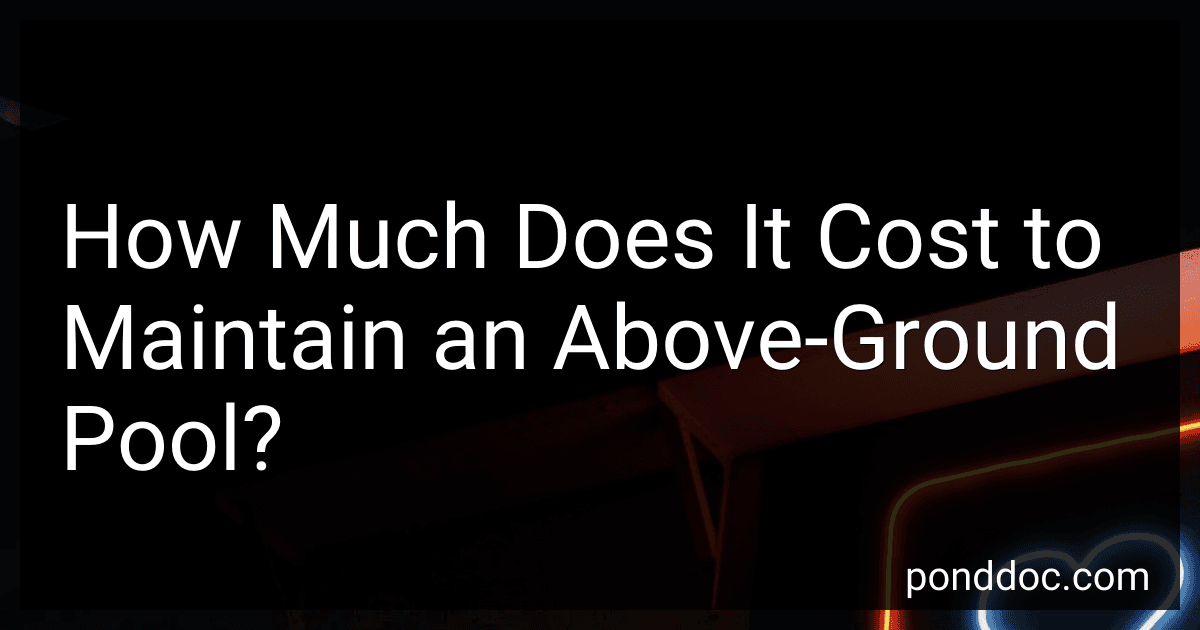 How Much Does It Cost to Maintain an Above-Ground Pool? image