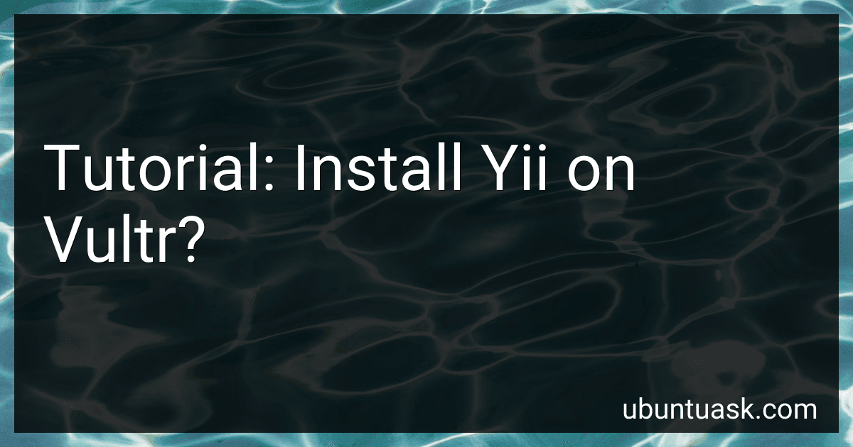 Tutorial: Install Yii on Vultr? image