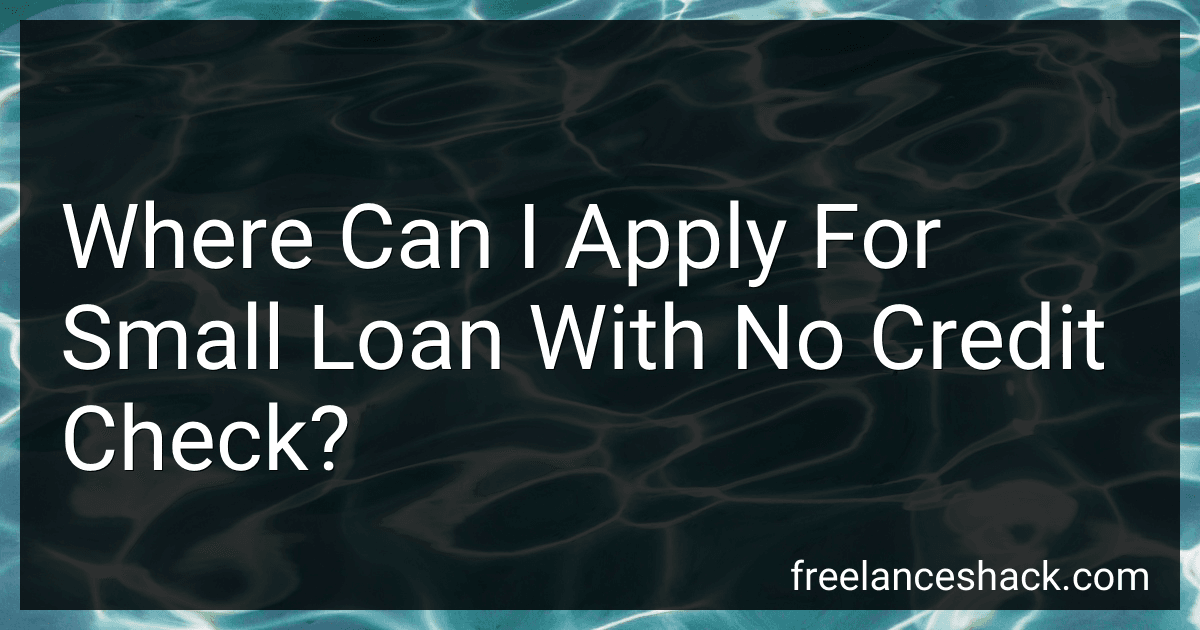 Where Can I Apply For Small Loan With No Credit Check? image