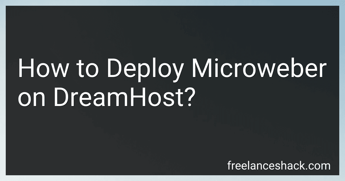 How to Deploy Microweber on DreamHost? image