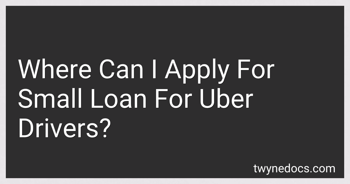 Where Can I Apply For Small Loan For Uber Drivers? image