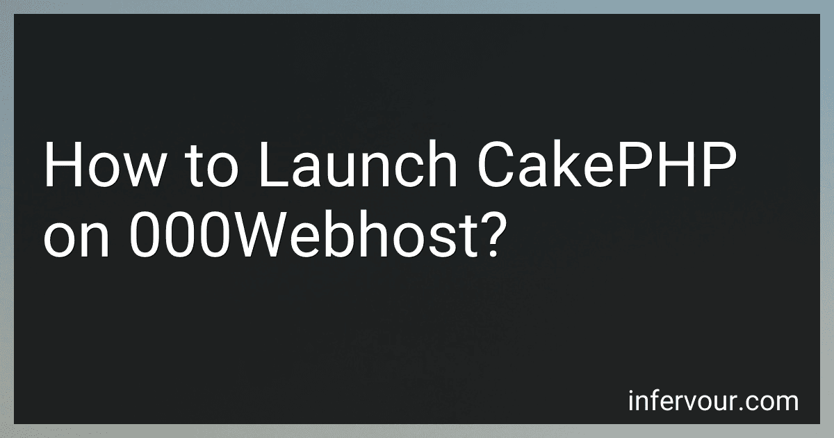 How to Launch CakePHP on 000Webhost? image