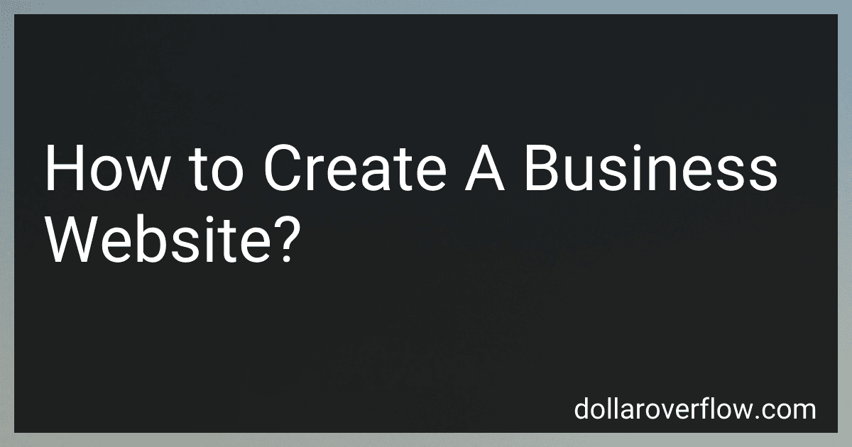 How to Create A Business Website? image