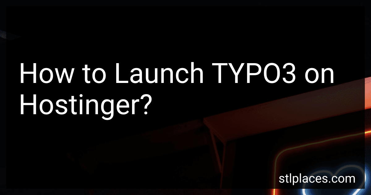 How to Launch TYPO3 on Hostinger? image