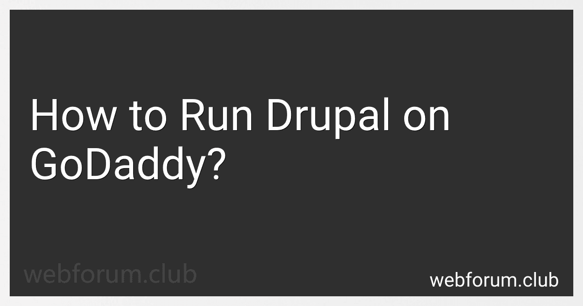 How to Run Drupal on GoDaddy? image