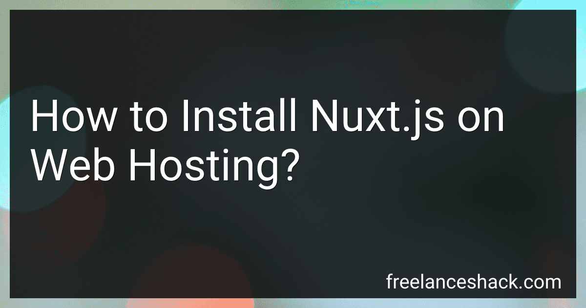 How to Install Nuxt.js on Web Hosting? preview