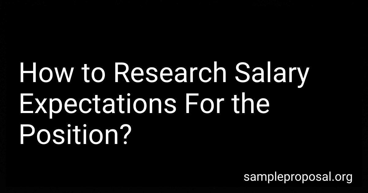 How to Research Salary Expectations For the Position? image