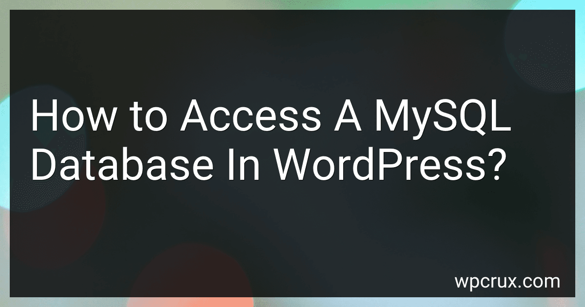 How to Access A MySQL Database In WordPress? image