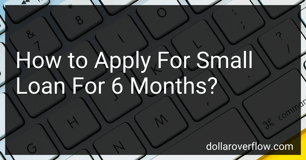How to Apply For Small Loan For 6 Months? image