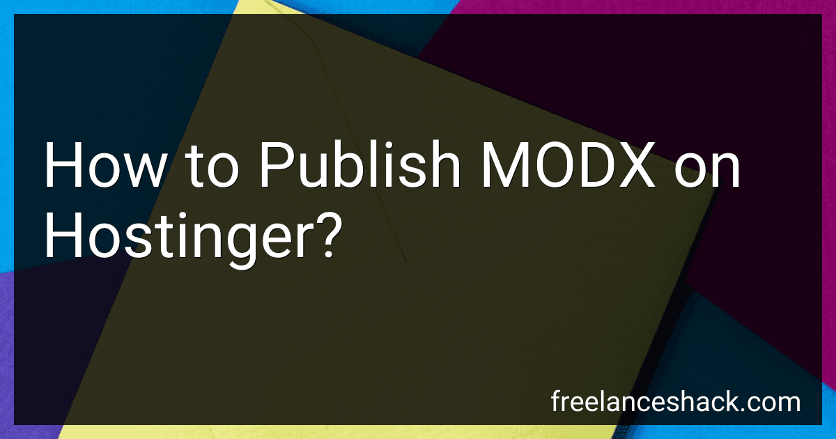 How to Publish MODX on Hostinger? preview