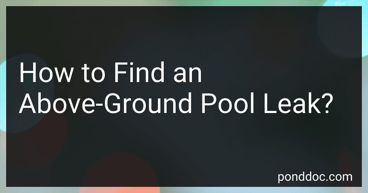 How to Find an Above-Ground Pool Leak? image