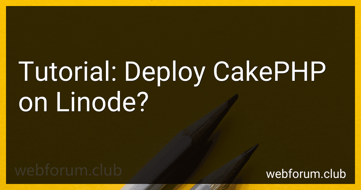 Tutorial: Deploy CakePHP on Linode? image