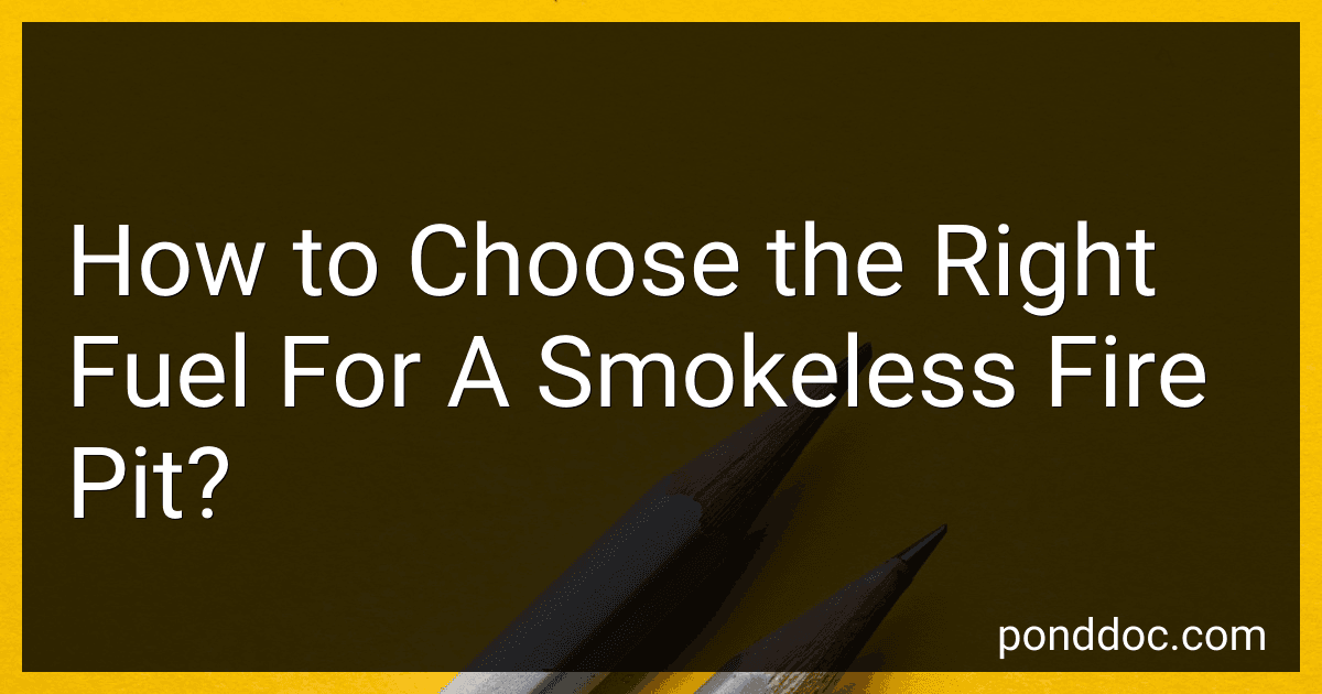 How to Choose the Right Fuel For A Smokeless Fire Pit? image