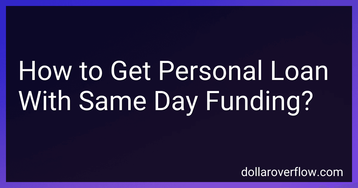 How to Get Personal Loan With Same Day Funding? image