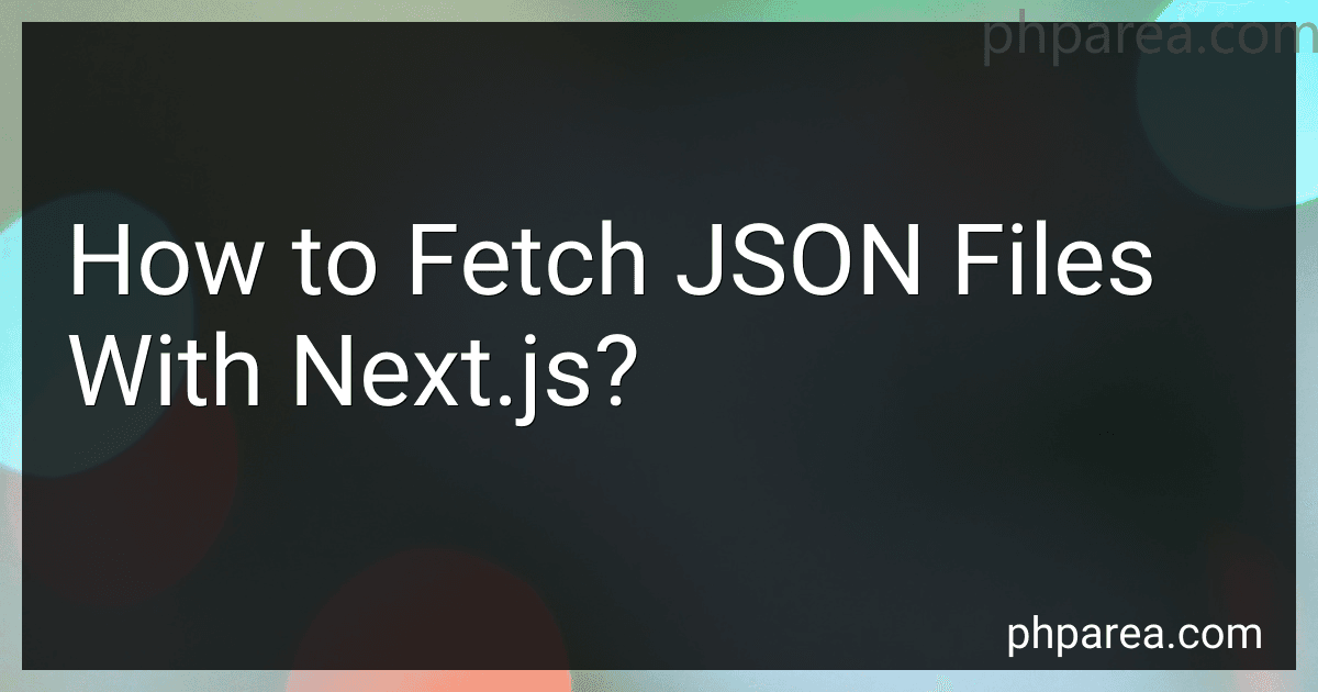 How to Fetch JSON Files With Next.js? image