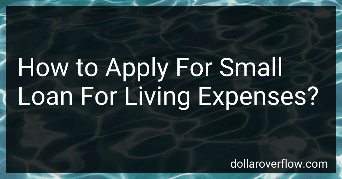 How to Apply For Small Loan For Living Expenses? image