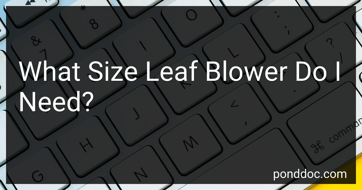 What Size Leaf Blower Do I Need? image