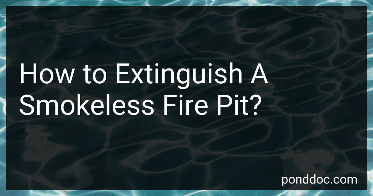 How to Extinguish A Smokeless Fire Pit? image