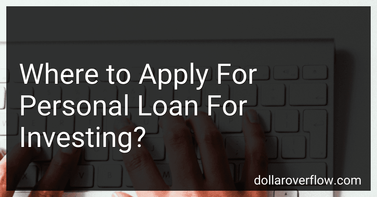 Where to Apply For Personal Loan For Investing? image
