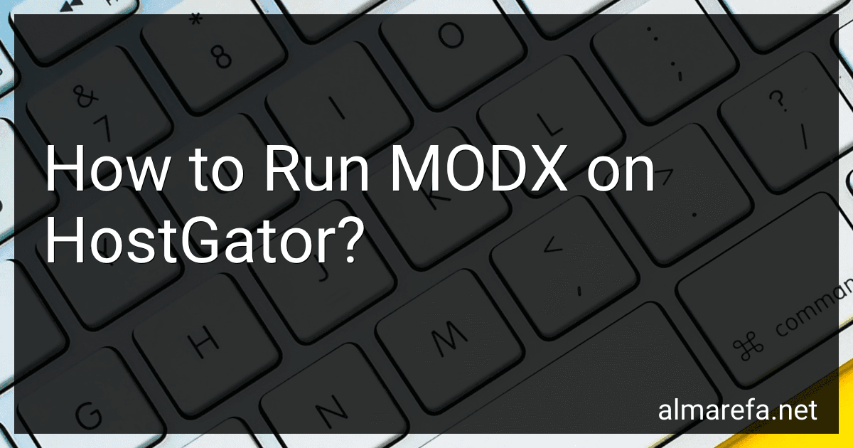 How to Run MODX on HostGator? image