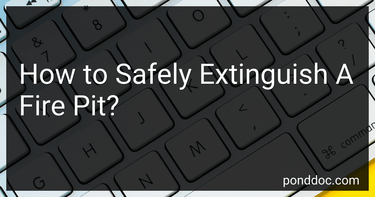 How to Safely Extinguish A Fire Pit? image