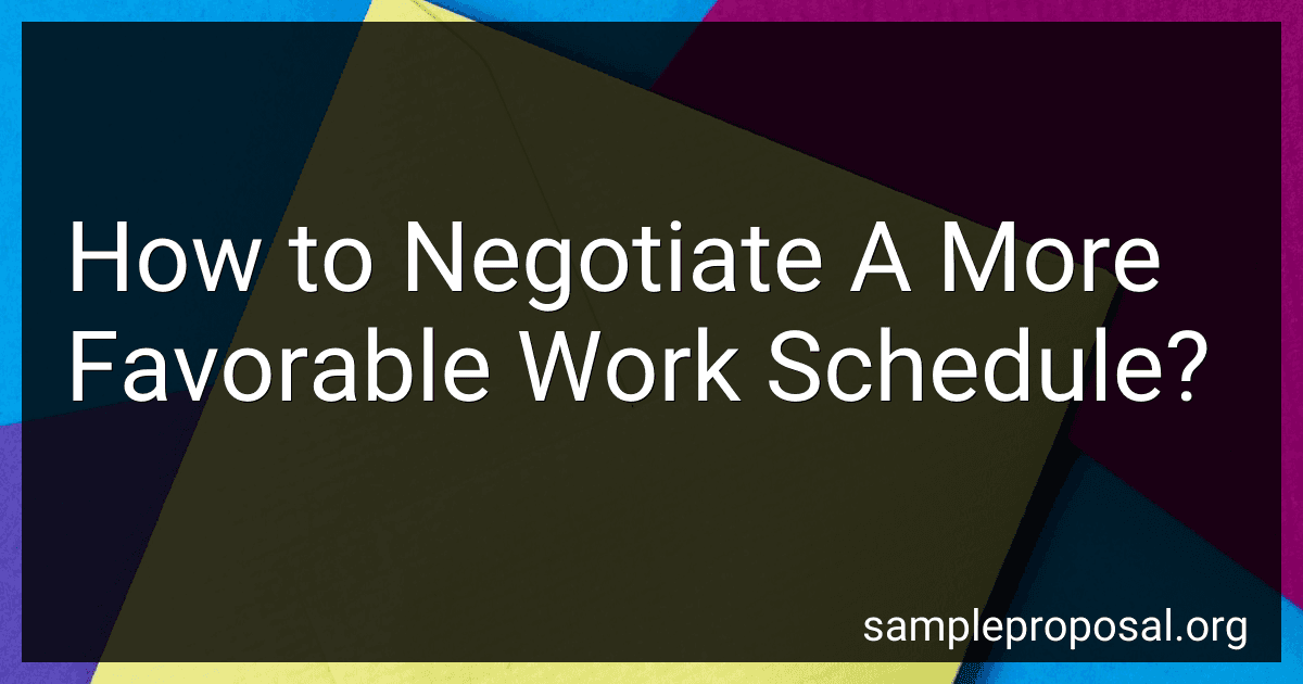 How to Negotiate A More Favorable Work Schedule? image