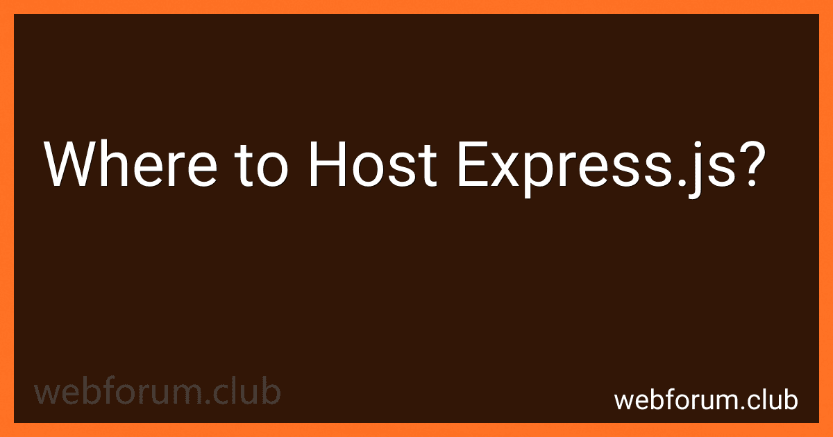 Where to Host Express.js? image